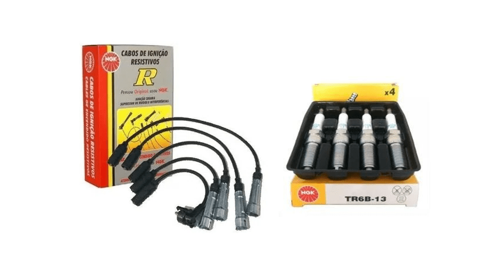 Kit Cabos + Velas Ngk Escort 1.8 16v Zetec