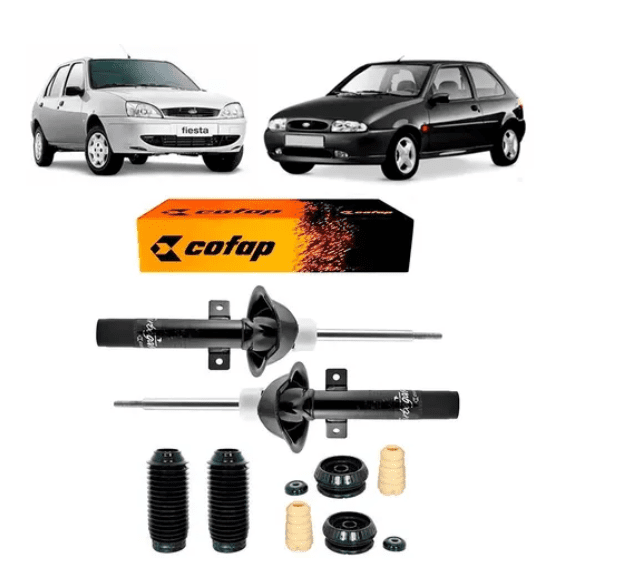 Par Amortecedores Dianteiros Fiesta Street Hatch 1.0 2000