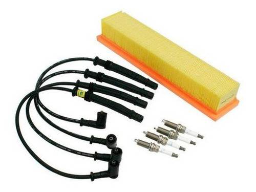 Kit Velas Ignição E Cabos Ngk Filtro Ar Clio Logan 1.0 16v