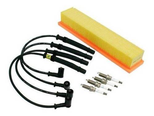 Kit Velas Ignição E Cabos Ngk Filtro Ar Clio Logan 1.0 16v