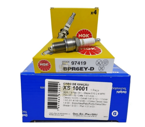 Kit Cabo E Jogo De Velas Strada Locker 1.8 8v Flex Xs10001