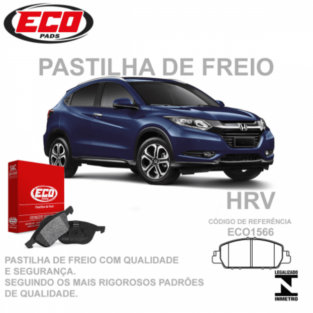 Pastilha De Freio Honda Hr-v / Honda Accord 2013 Em Diante