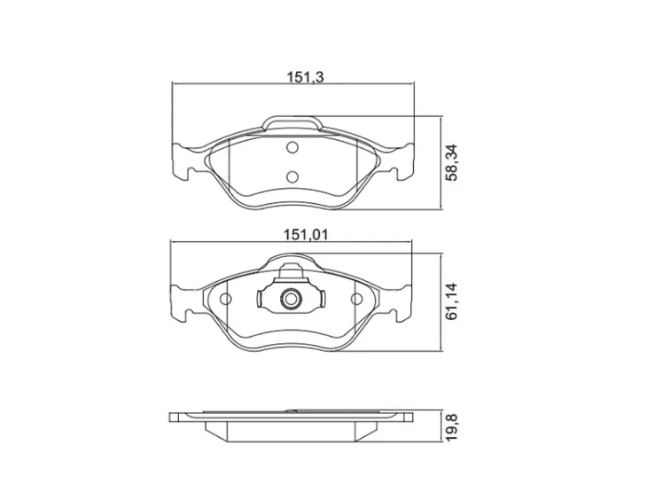 Jogo Pastilhas De Freio Dianteira Ford Ecosport 2004
