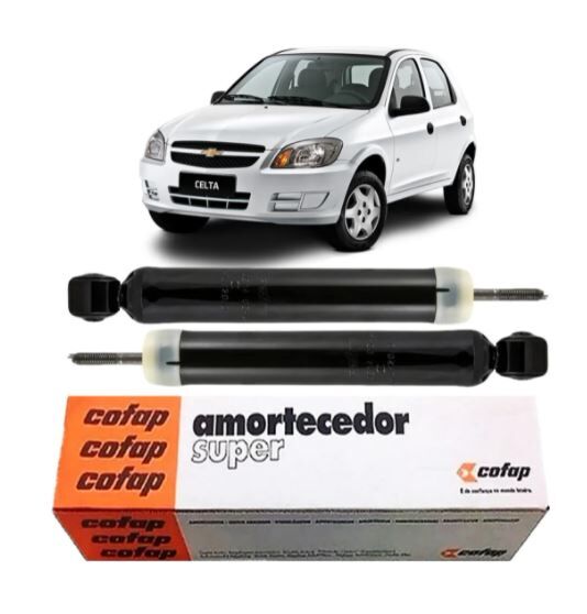 02 Amortecedores Traseiro Celta 2002 2004 2006 2008 2010